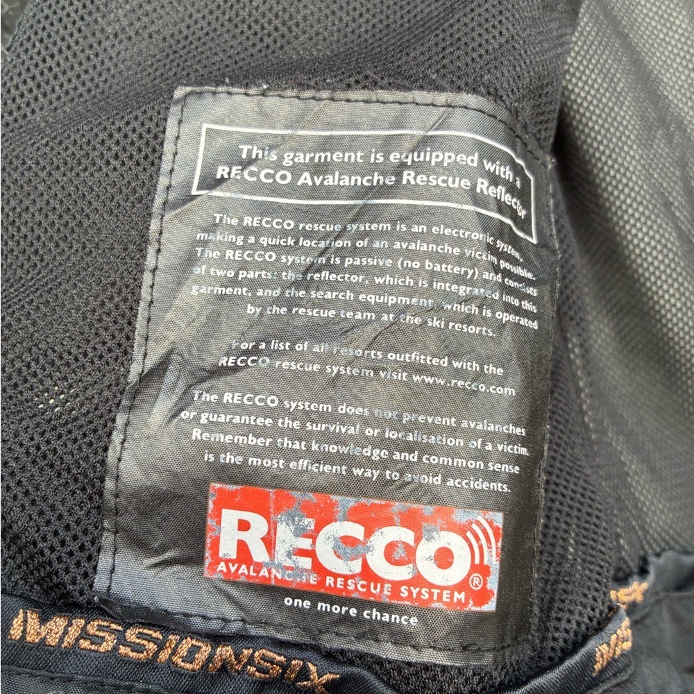 Mission Six Falcon Series Jacket XS RECCO Hooded Olive Green Snow Ski Ride - Picture 12 of 16